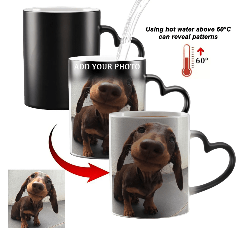

Custom 11oz Mug - Personalized Coffee Cup With Heat-activated Image, Day, Christmas, Valentine's,