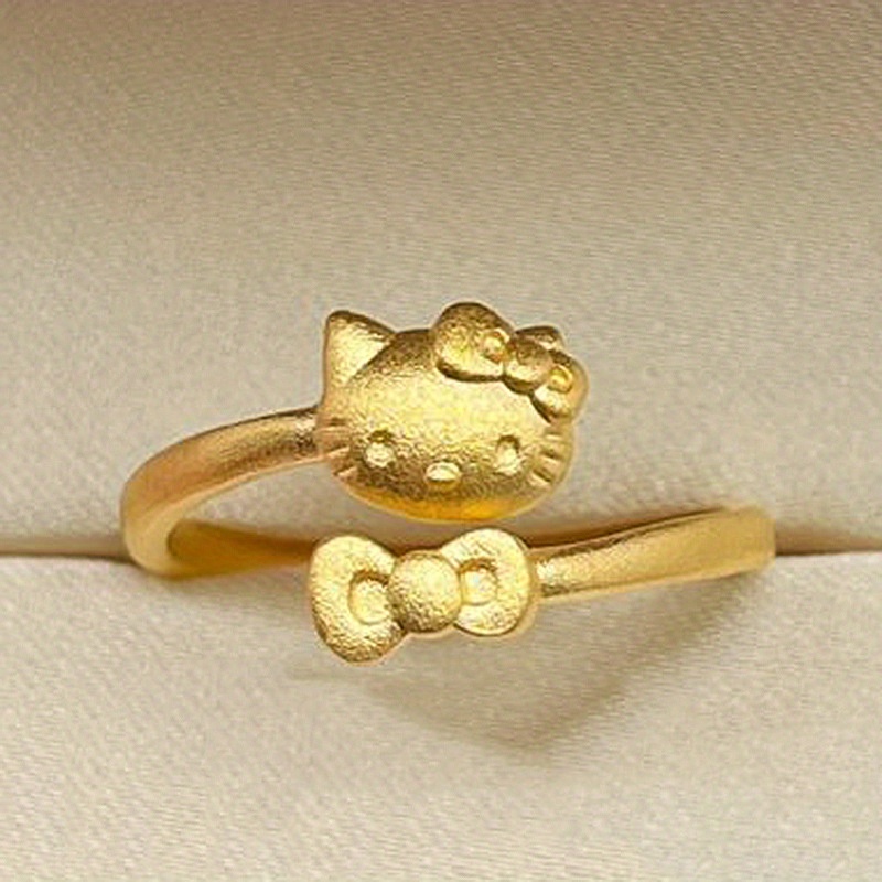 

Adjustable Cute Cartoon Ring, Copper, Finger Jewelry For Wear - Charm Accessory Suitable For Daily