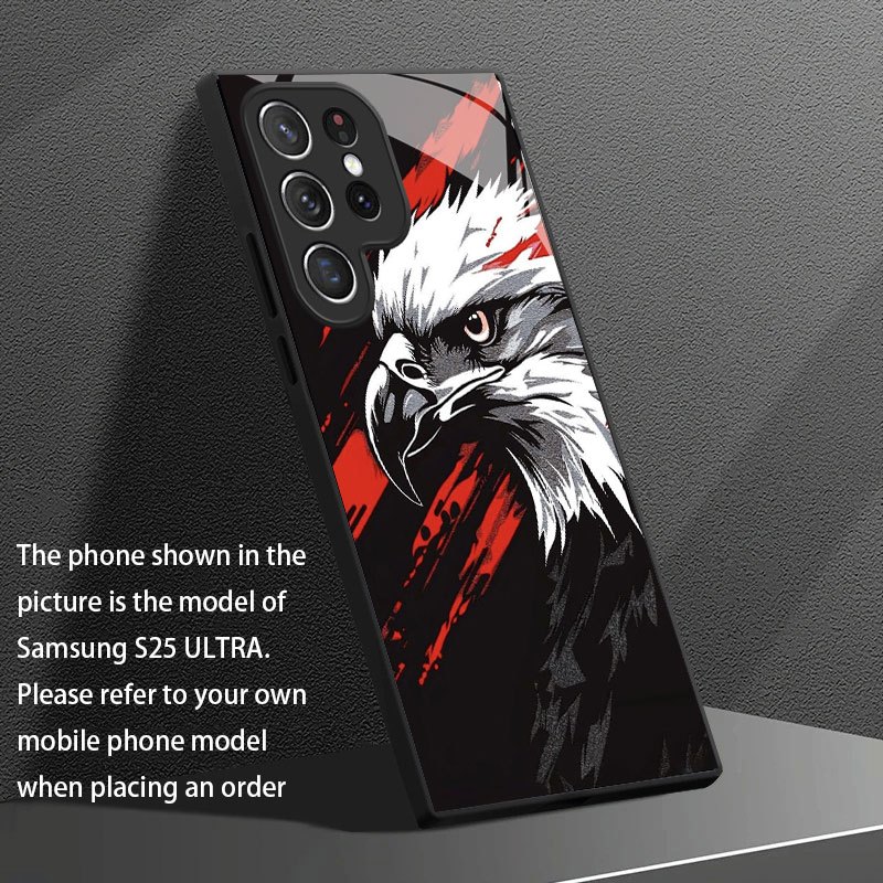 TEMU Phone Case: Sharp Phone Case Trendy Great Gift Tempered Glass Protective Case For Galaxy