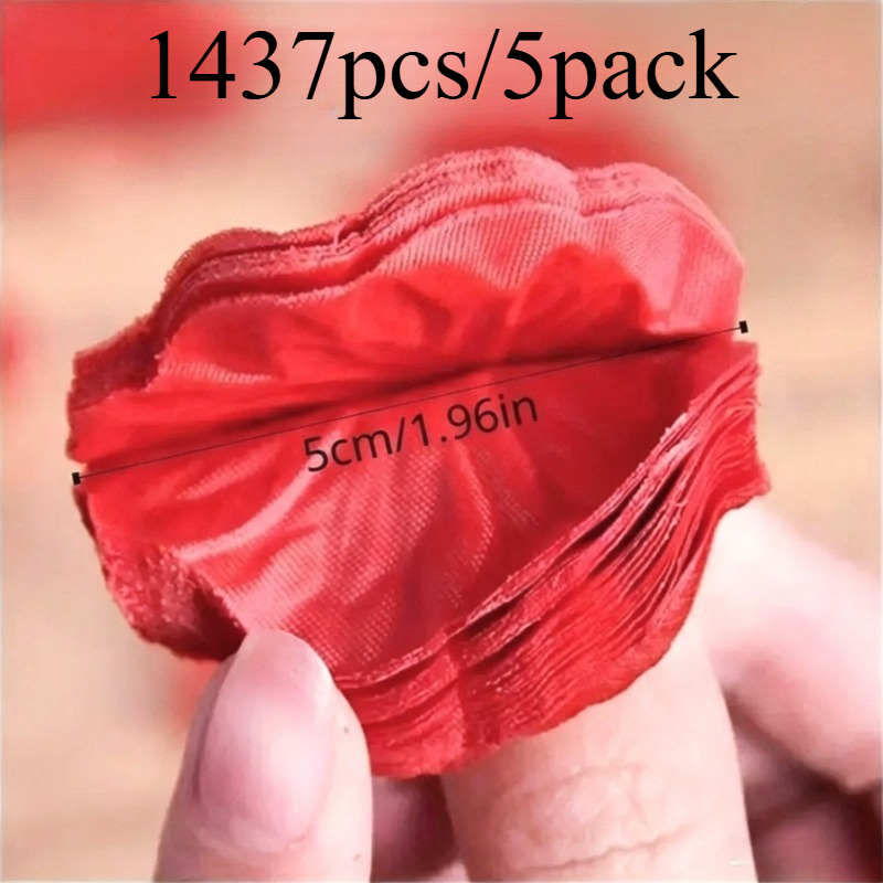 TEMU 1437 pétales de roses rouges artificielles - roses pour la Saint-Valentin, les , , les demandes en mariage, les anniversaires, les décorations