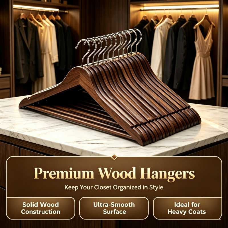 15/30pcs Rotating Hook Wooden Hangers | 360° Flexible Swivel for More Efficient Clothing Selection | Rounded Edges to Prevent Damage to Delicate Fabrics | Solid Wood | Unisex for Adults | Suitable for Dorm, Bedroom, Wardrobe | Home Wardrobe Storage |