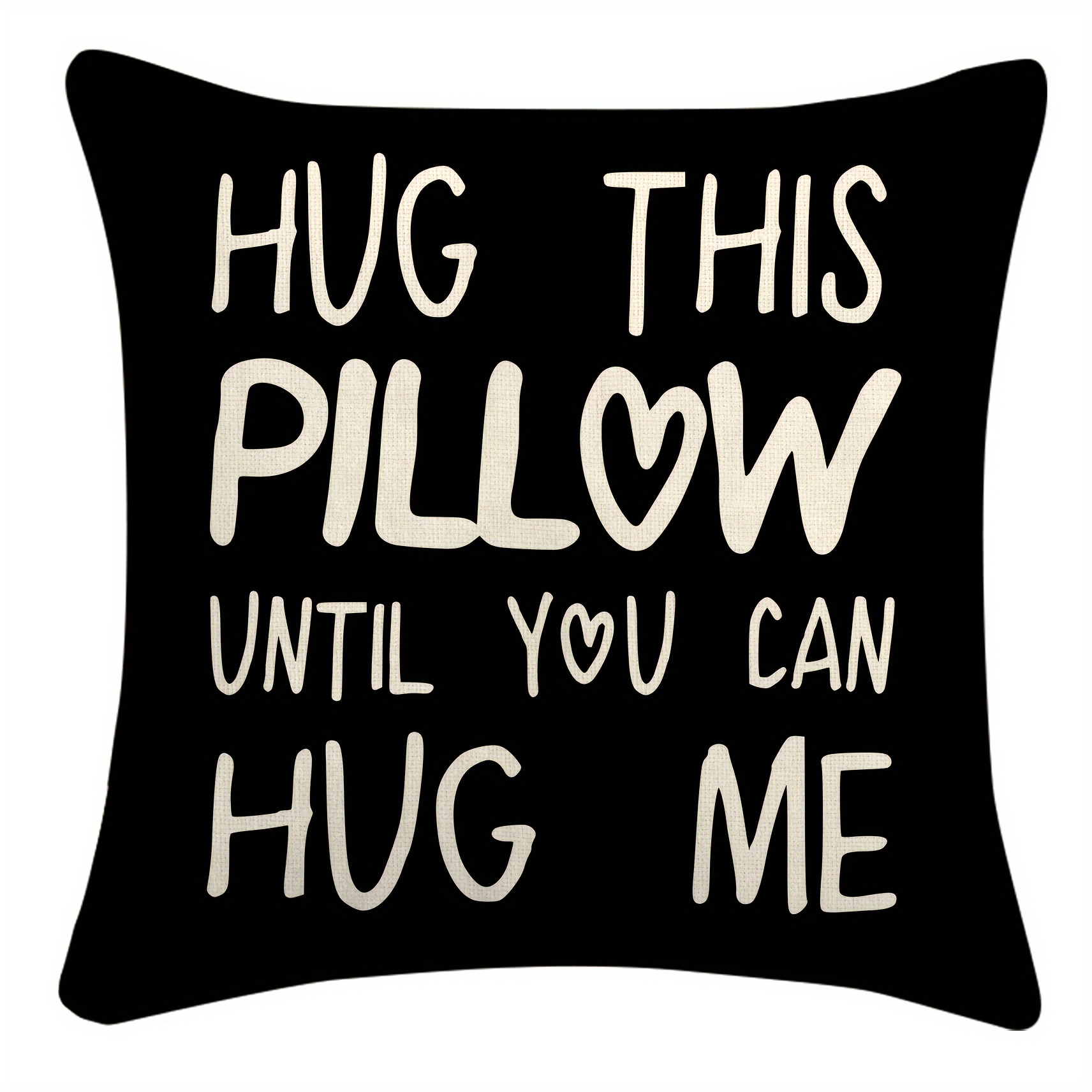 TEMU 1pc Hug This Pillowcase You Can Hug Me Pillowcase, Boyfriend Girlfriend Birthday Gift, Long-distance Relationship Gift, Decoration, Home Decor,