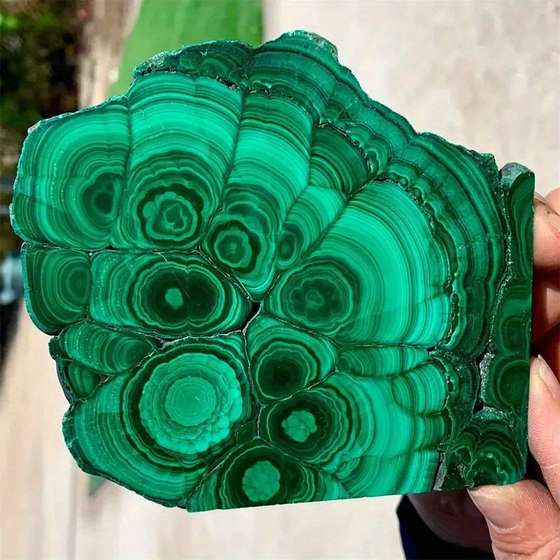 TEMU New Product Malachite Slices, Malachite Slices, Natural Malachite, Suitable For Birthday Gifts, Valentine's Day Gifts, Holiday Gifts, , Father's