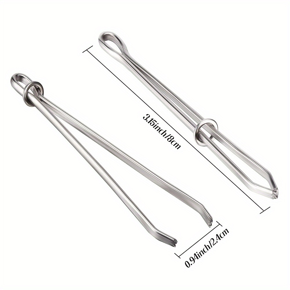 TEMU 2-pack Elastic Threading Tool Set, Ideal For Sewing Projects, Includes A Belt Metal Clip, Convenient For Use With Household Sewing Machines,