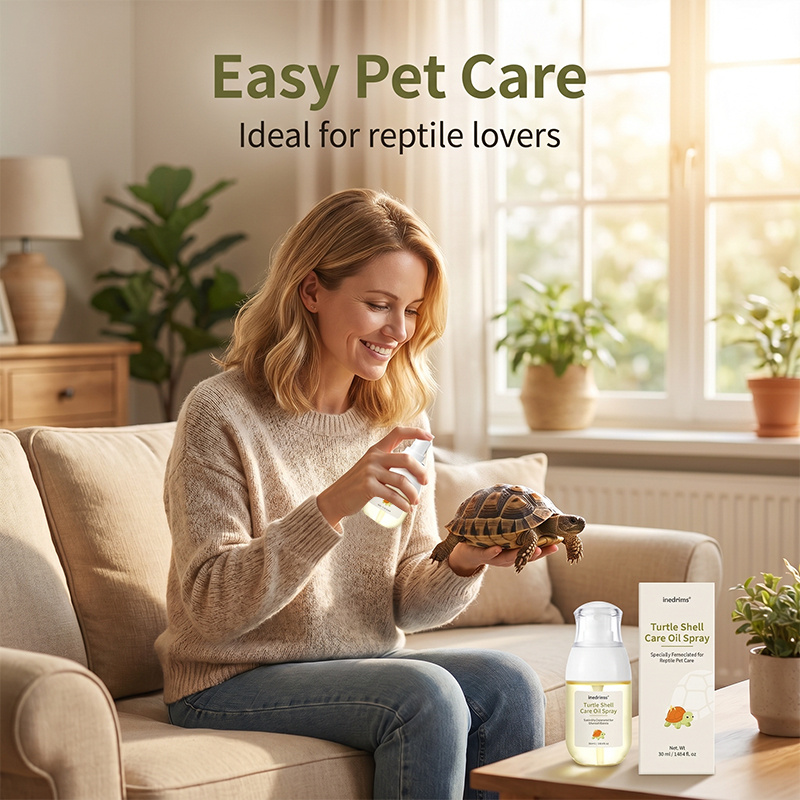 Pet Turtle Shell Care Oil Spray, Enhances Shell Shine, Moisturizing, Daily Care, Gentle Formula, Specialized Moisturizing and Shine Enhancing Shell Oil for Reptiles, Gentle and Safe for Turtles, Daily Turtle Shell Care Agent, Suitable for Various