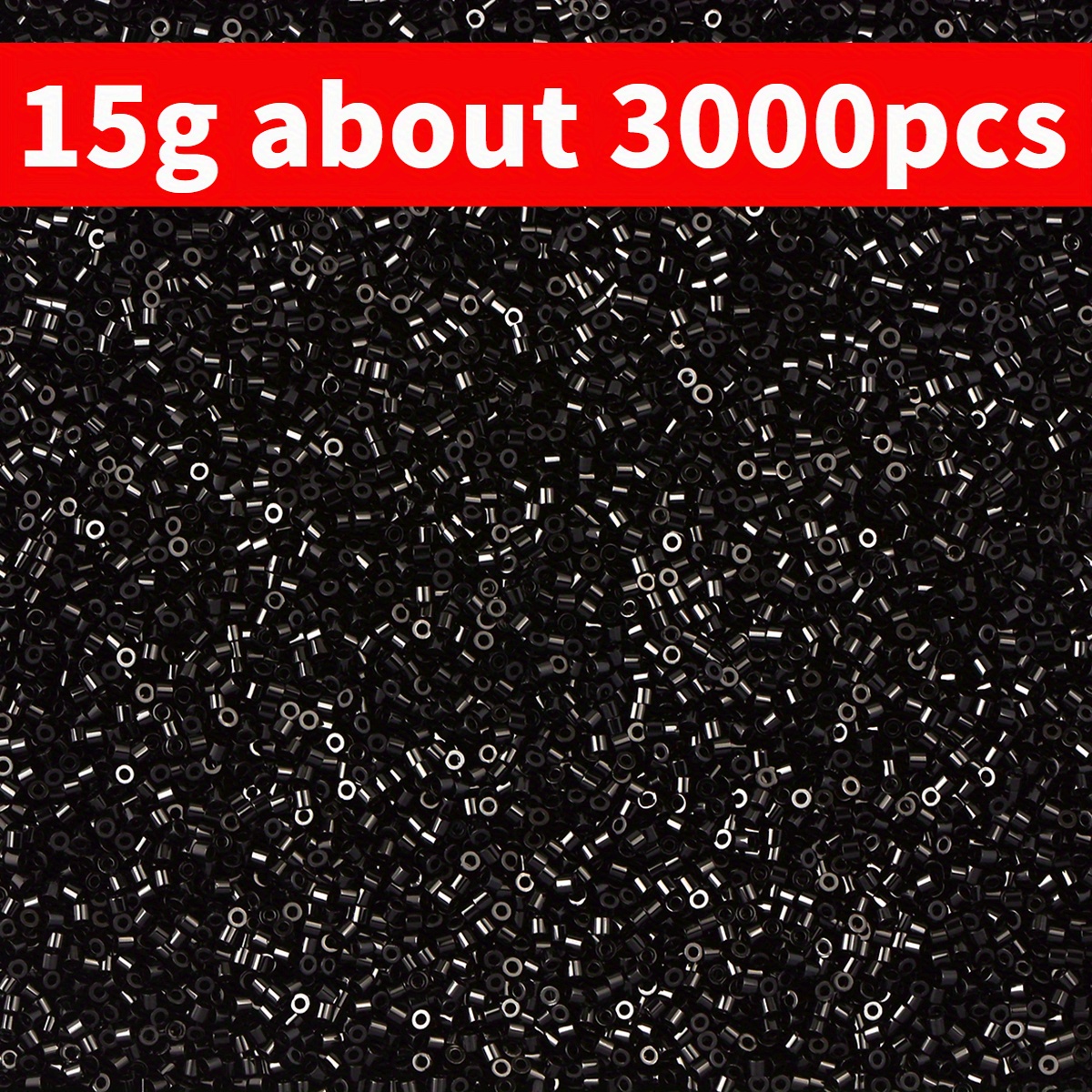 E-shop [Heiß Verkauft Glasperlen] 15g Ca. 3000 Stück 1,6mm Mischfarben Kurze Röhren Glas Saatperlen für Schmuck Nähbedarf, Vintage Zylindrische