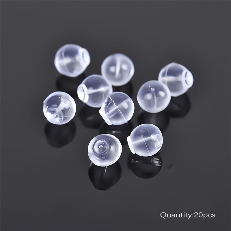 Silicone Earring Backs With Soft Transparent Secure Pin Back, Anti-break Replacement For Jewelry Making Additions