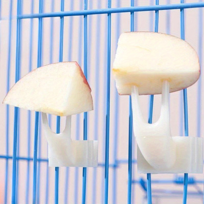 Image of Bird Parrot Fruit Fork Pet Supplies Plastic Food Rack Cage Feeding Pet Supplies Fruit Snack Fork Bird Cage Accessories