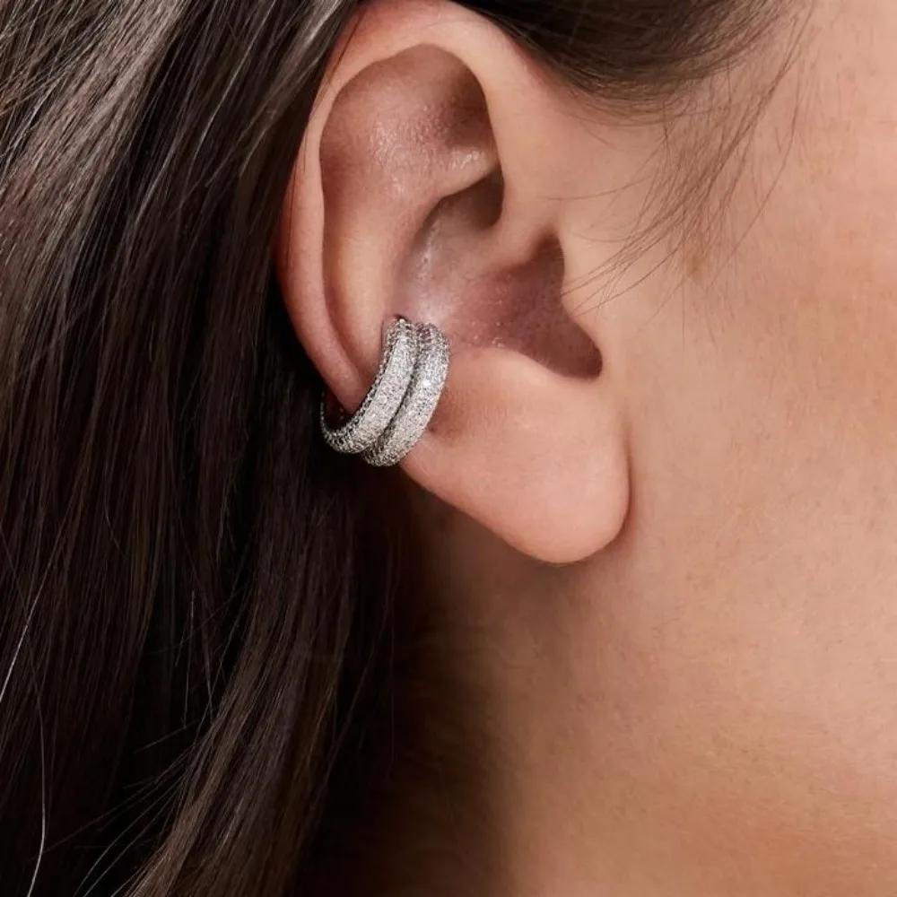 Set of 1 or 4pcs Bold Hoop Ear Cuffs