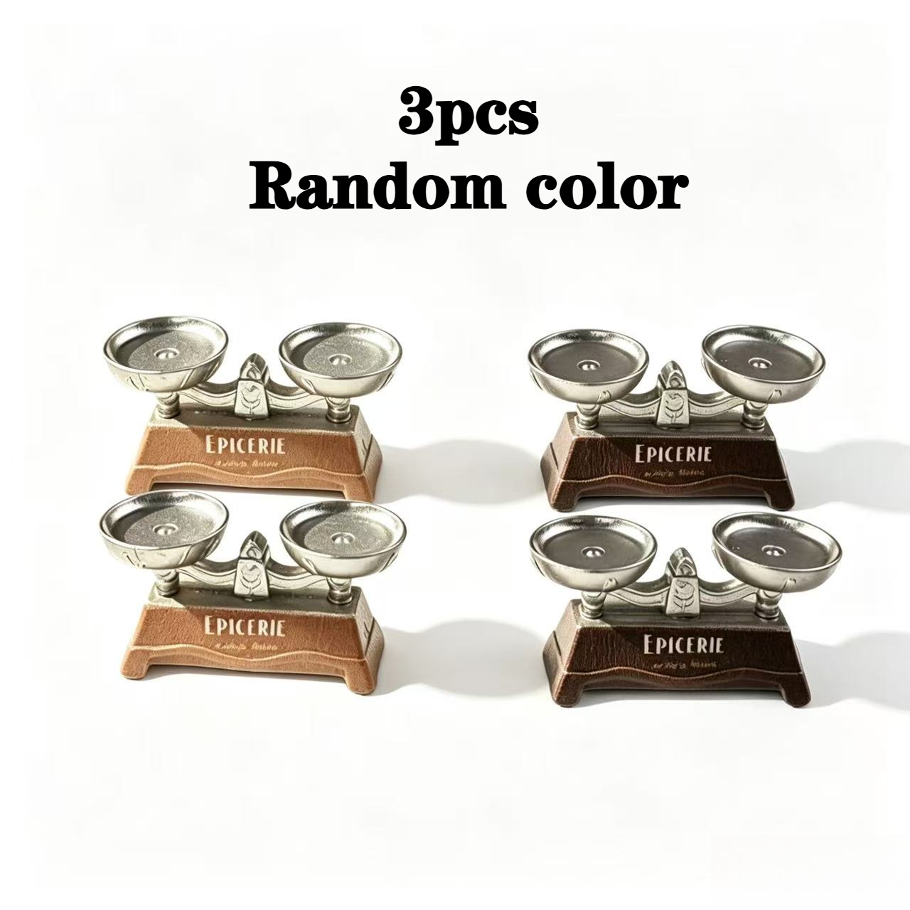 TEMU 3pcs Set Of Simulated Mini Scales, Dollhouse Decoration, Miniature Landscape Creative Photography Props, Random Colors