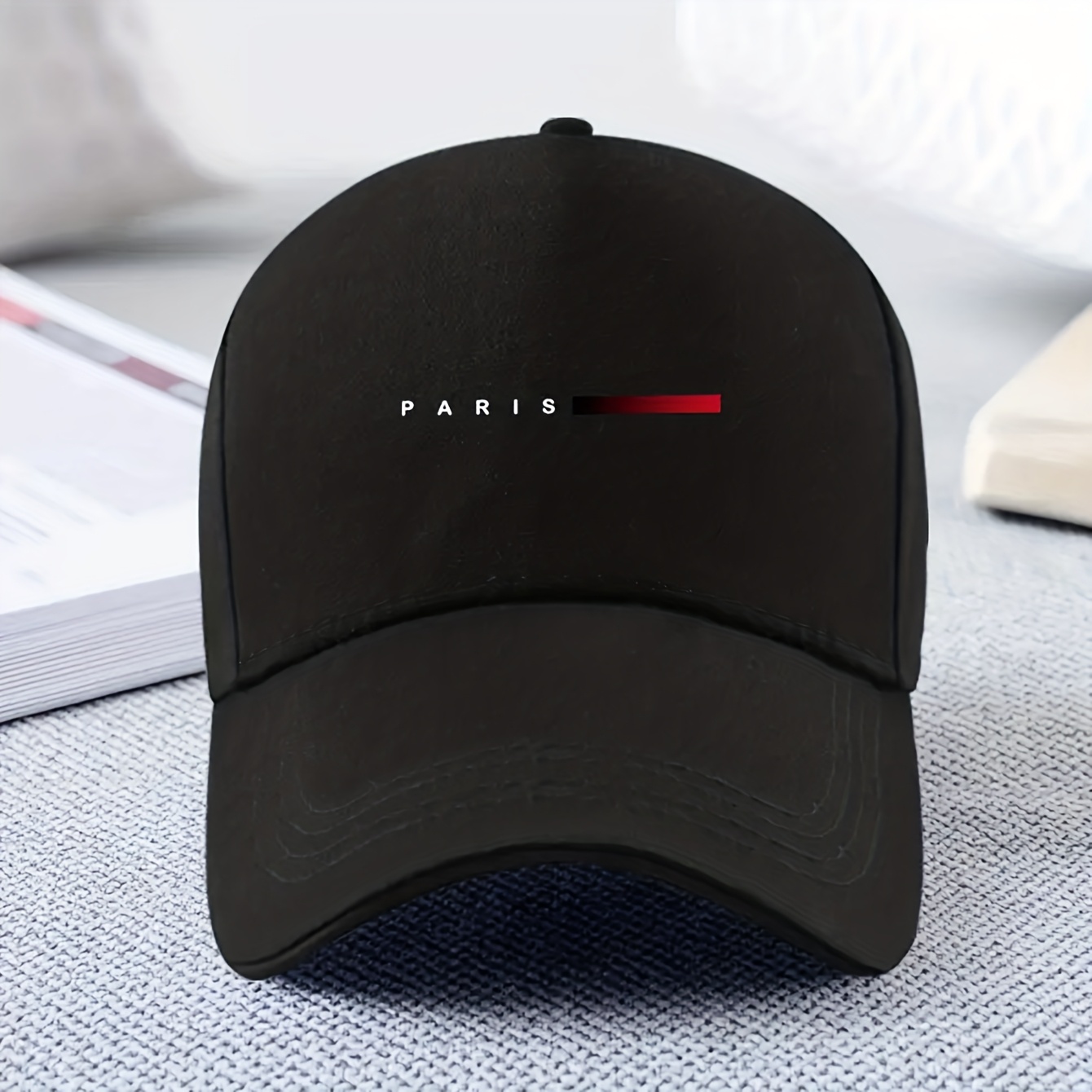 Men's Baseball Cap, Geometric Pattern, Outdoor Casual Fishing Hat, In 6 Colors, Sports Hat Style, Durable Headwear