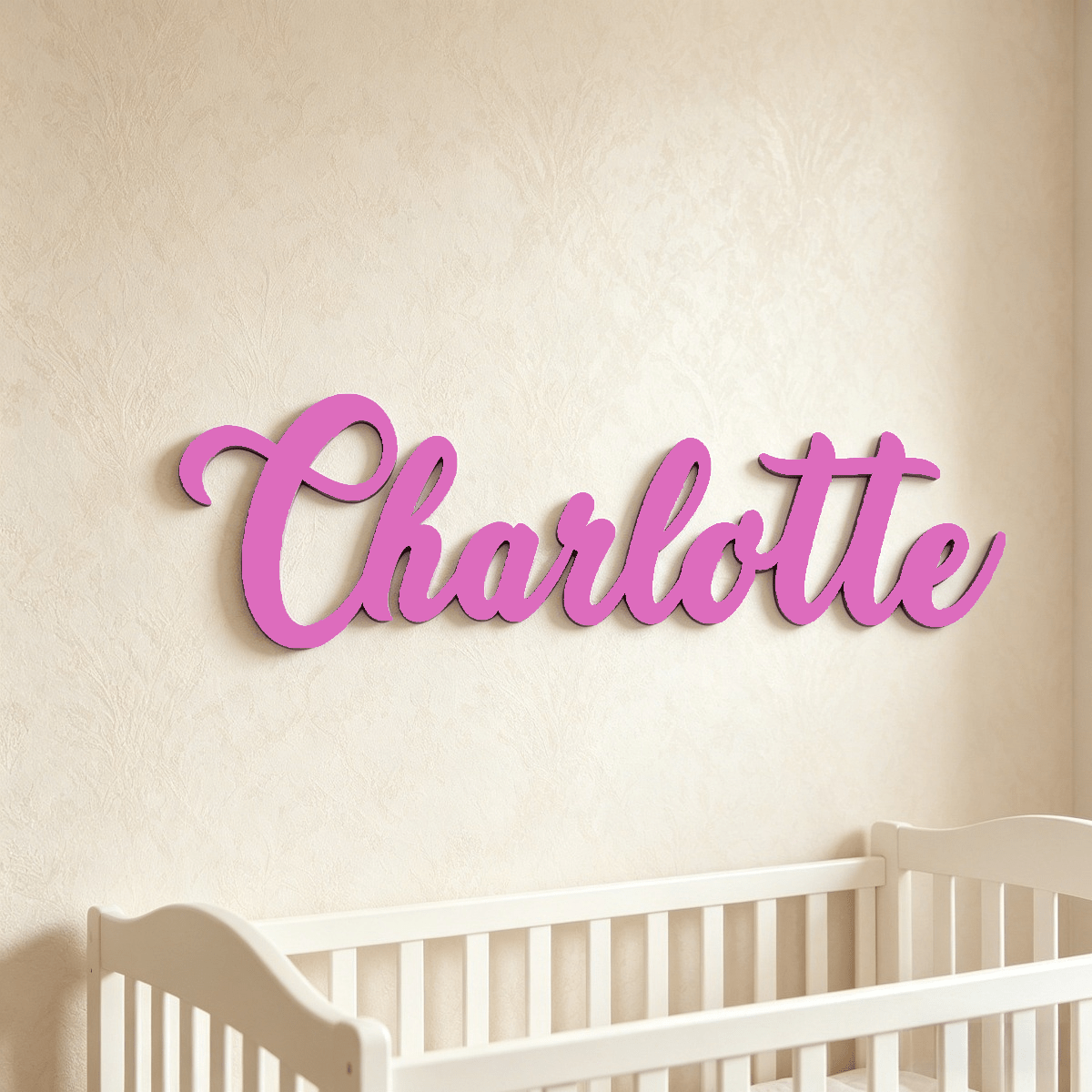Wooden Name Sign for Nursery and Family Wall Decor