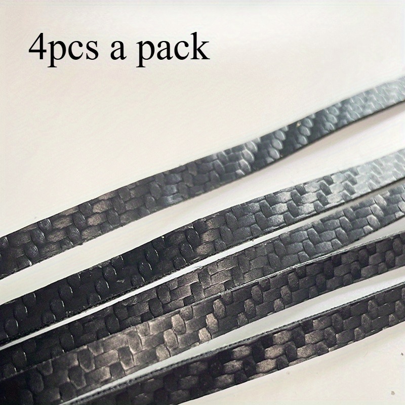 Image of Table Tennis Racket Edge Guard, Thickened Pu Protective Strip, Carbon Fiber Textured Strip To Prevent Collision, Self-adhesive Bottom Plate To Strip