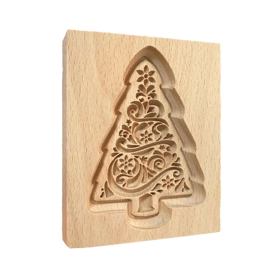 TEMU Christmas Tree Shaped Wooden Cookie Cutter - For Baking, Cookie Decorating, Kitchen Baking Tools - Holiday And Party Decorations - Kitchen