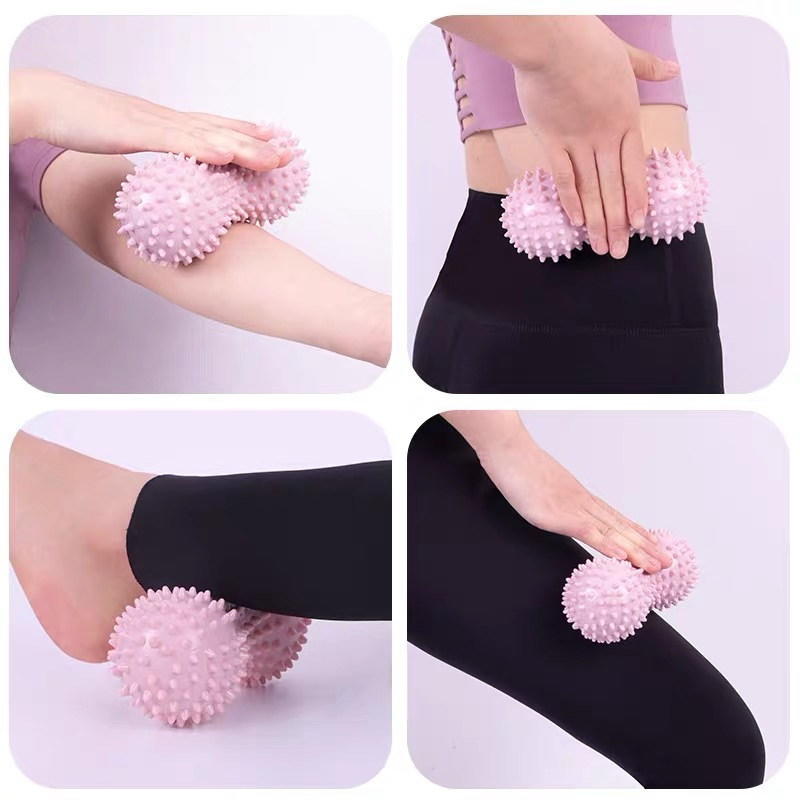 peanut shaped yoga massage ball for deep tissue massage muscle relaxation of shoulders neck and back muscle neck tension essential yoga ball fitness Product details 6