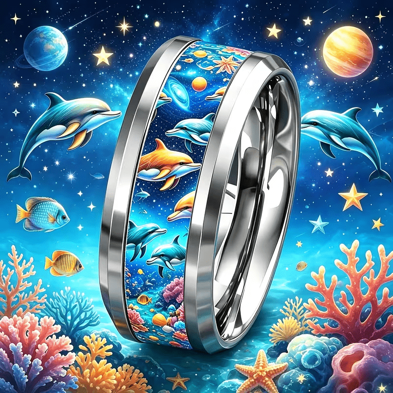 3pcs Ocean Animal Series Rings for Teenagers