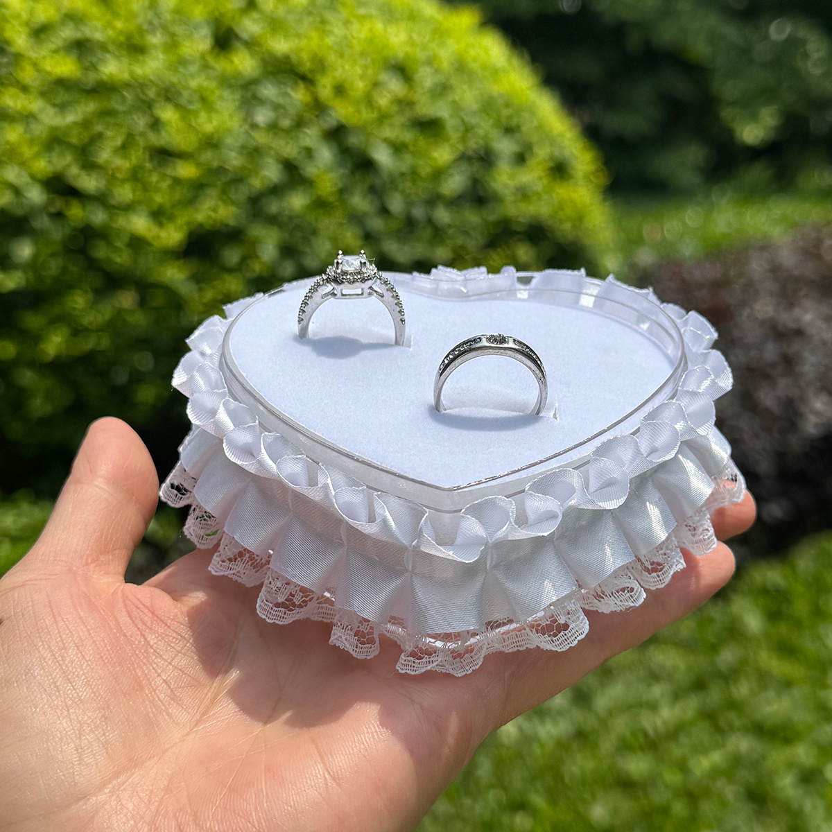 ring platter fake wedding rings for decoration