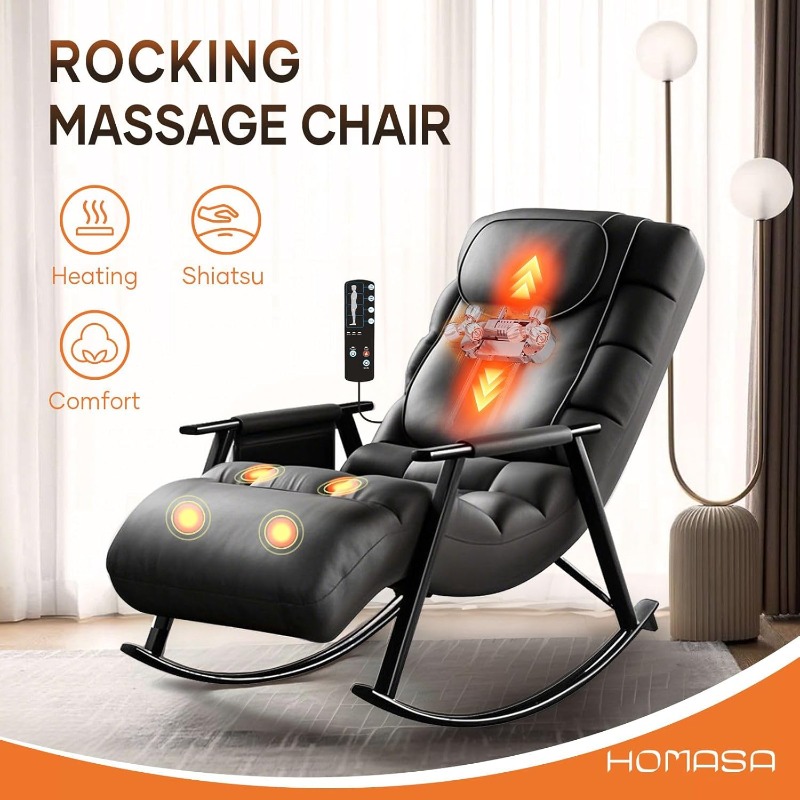 Full Body Massage Chair with Heated Shiatsu, Kneading & Vibration - Ergonomic Recliner Armchair, No Assembly Needed, Portable Massage Seat for Back, Neck, Shoulders, Legs - Home/Office/Spa Use - Black/ with Orange Accents - Ideal Gift for Wellness Enthusiasts, Massage Supplies, Home Wellness, Sleek Design, Durable Construction, Office Workers, Highquality Materials, Office Professionals