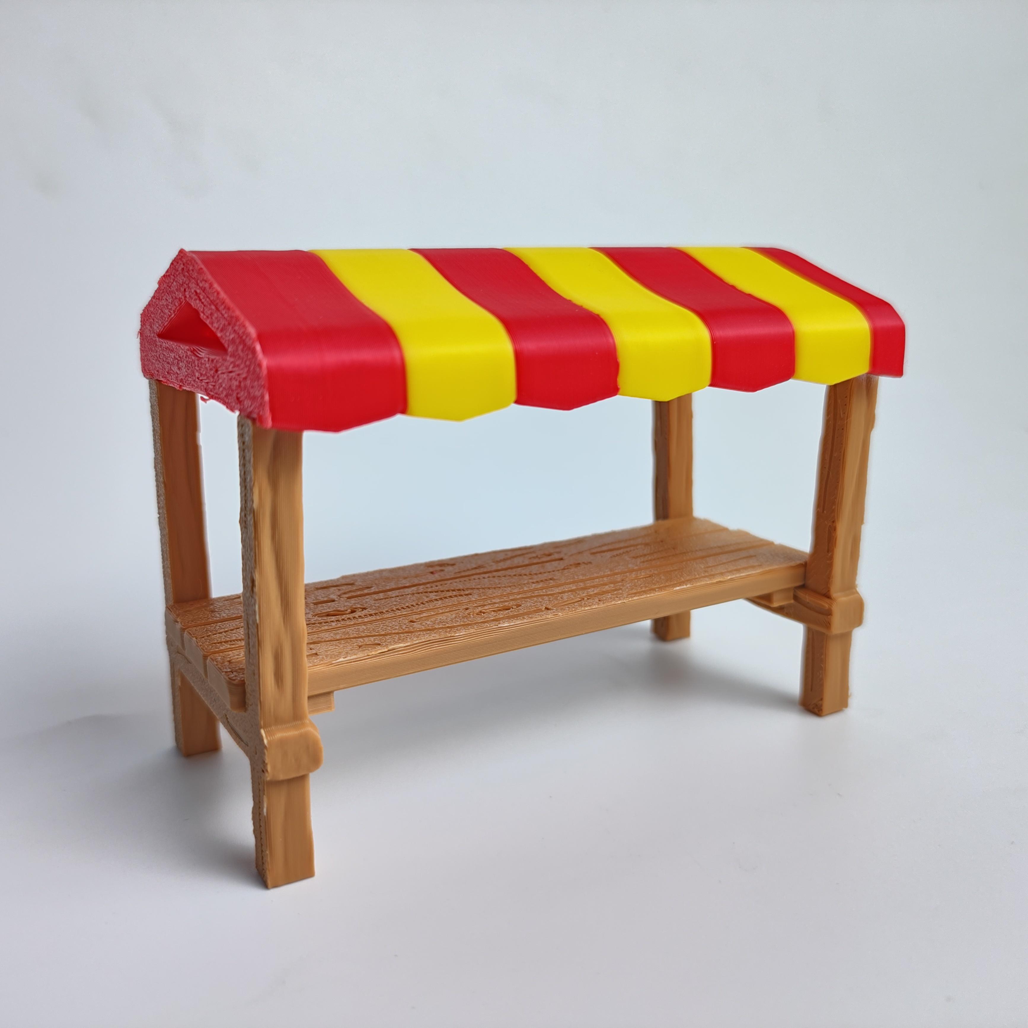 TEMU Stall Model, Compatible With 1:24 Scale Scenes, Miniature Desktop Micro Landscape/dollhouse Scene Accessories, Figure Display Prop, Pastoral