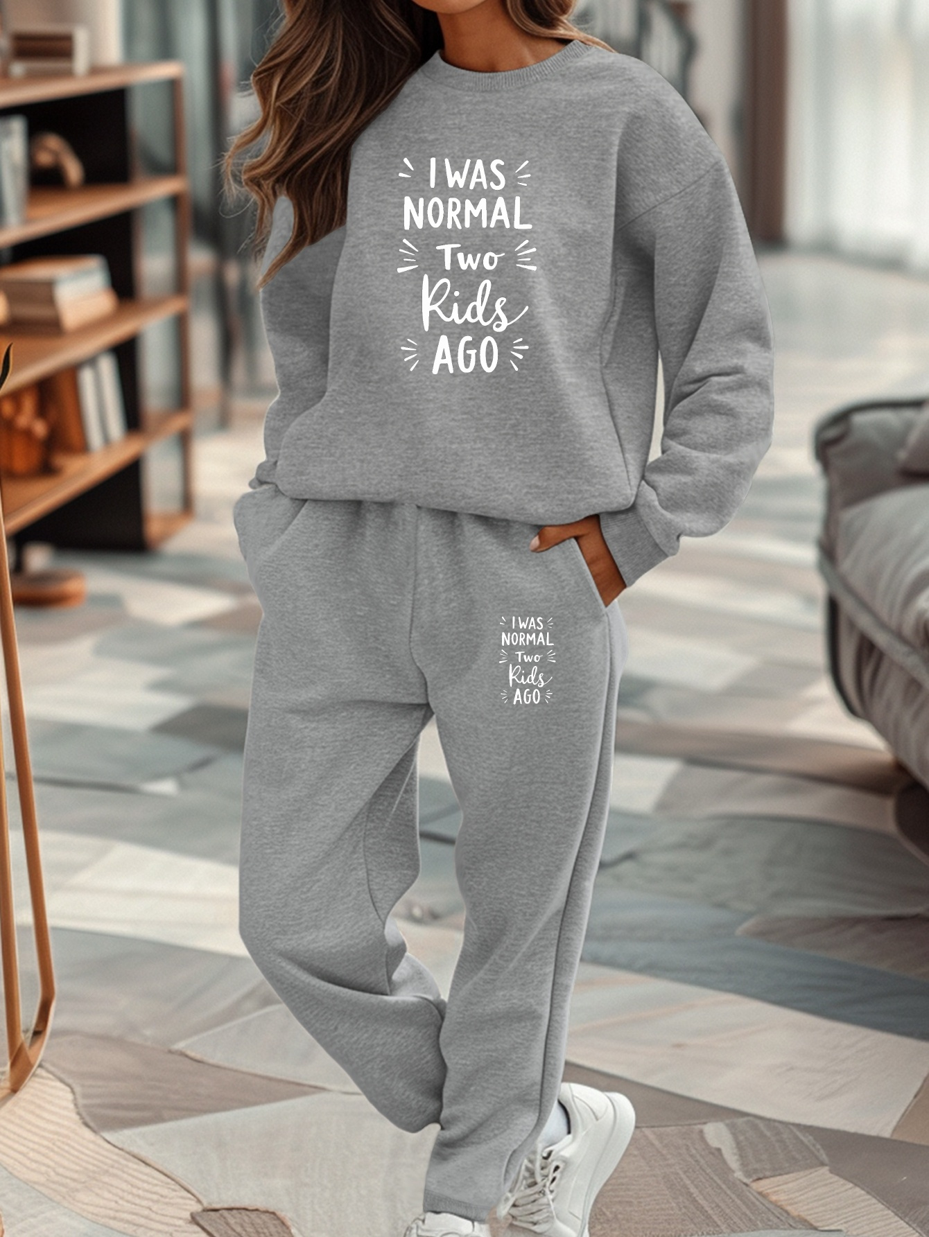 conjunto sudadera pantalón chándal mujer i was normal Temu Uruguay