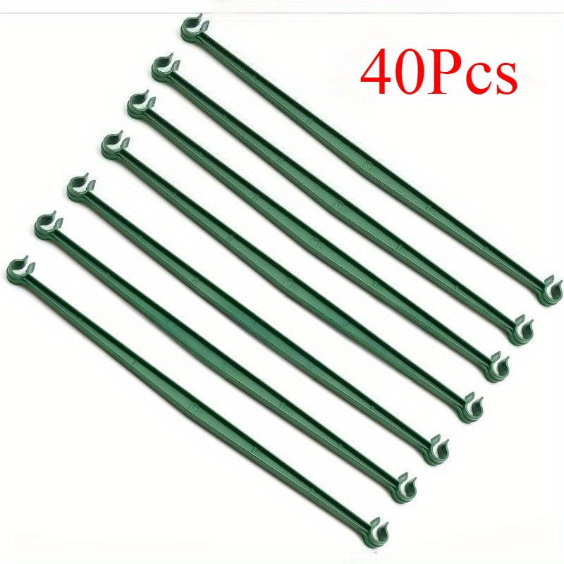 E-shop 40 Stück Pfahlarme für Tomatenkäfig, 31 cm (12,2 Zoll) ausziehbare Rankhilfen für Kletterpflanzen, Tomatenpfähle, Gemüse (Kein Pfahl,
