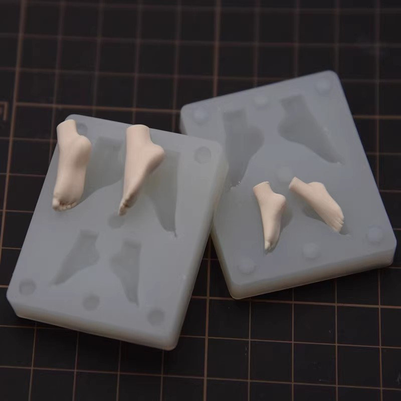 

Silicone Doll Feet Mold For Polymer Clay - Craft Tool, 2 Sizes