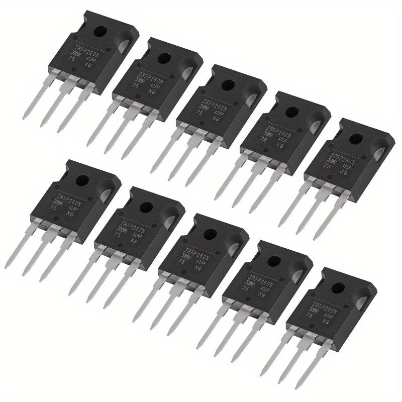 YEGAFE IRLZ44N Power MOSFET - 10Pcs N-Channel 47A 55V TO-220AB