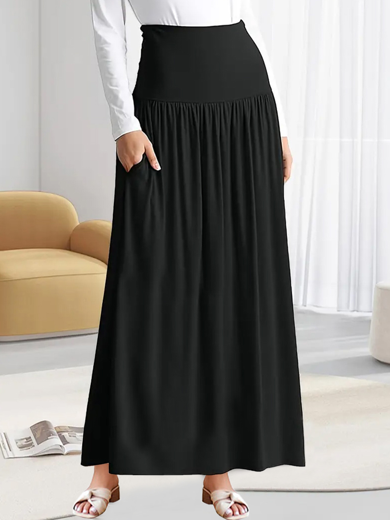 plus size long formal skirts