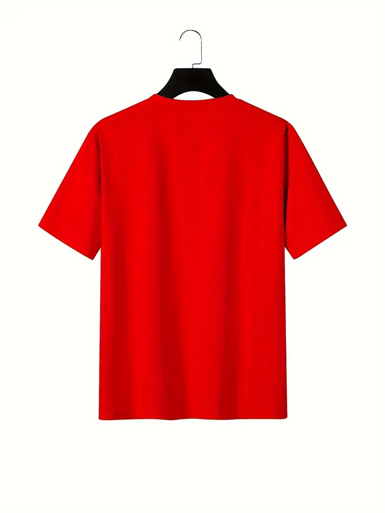 Men's casual and fashionable minimalist lines - C-Calvin printed T-shirt, round neck comfortable polyester fabric, suitable for daily wear as fashionable streetwear, Men's clothing