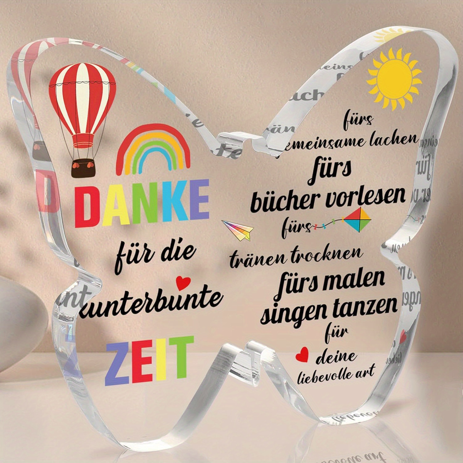 Image of [2d Flat] German Blumuze Farewell Gift For Educators, -shaped Acrylic Decorative Sign, Perfect For Thanking Teachers, Farewell Gifts, And Birthday Presents For Teachers