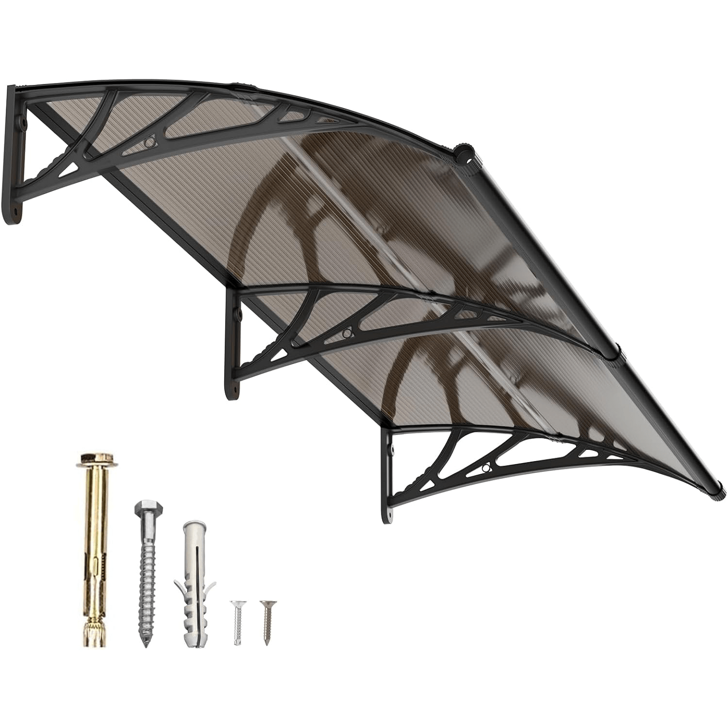 Large Sink Awning Canopy For Window Door Polycarbonate Awning Patio Door Uv Rain Snow Hollow Sheet Toldo Para Patio Retractable Awnings