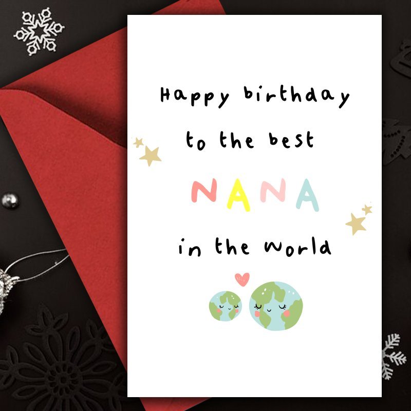 TEMU 1 carte d'anniversaire "" avec une illustration colorée - Parfaite pour les fêtes de Noël et d'hiver, carte de avec enveloppe aléatoire, cadeau
