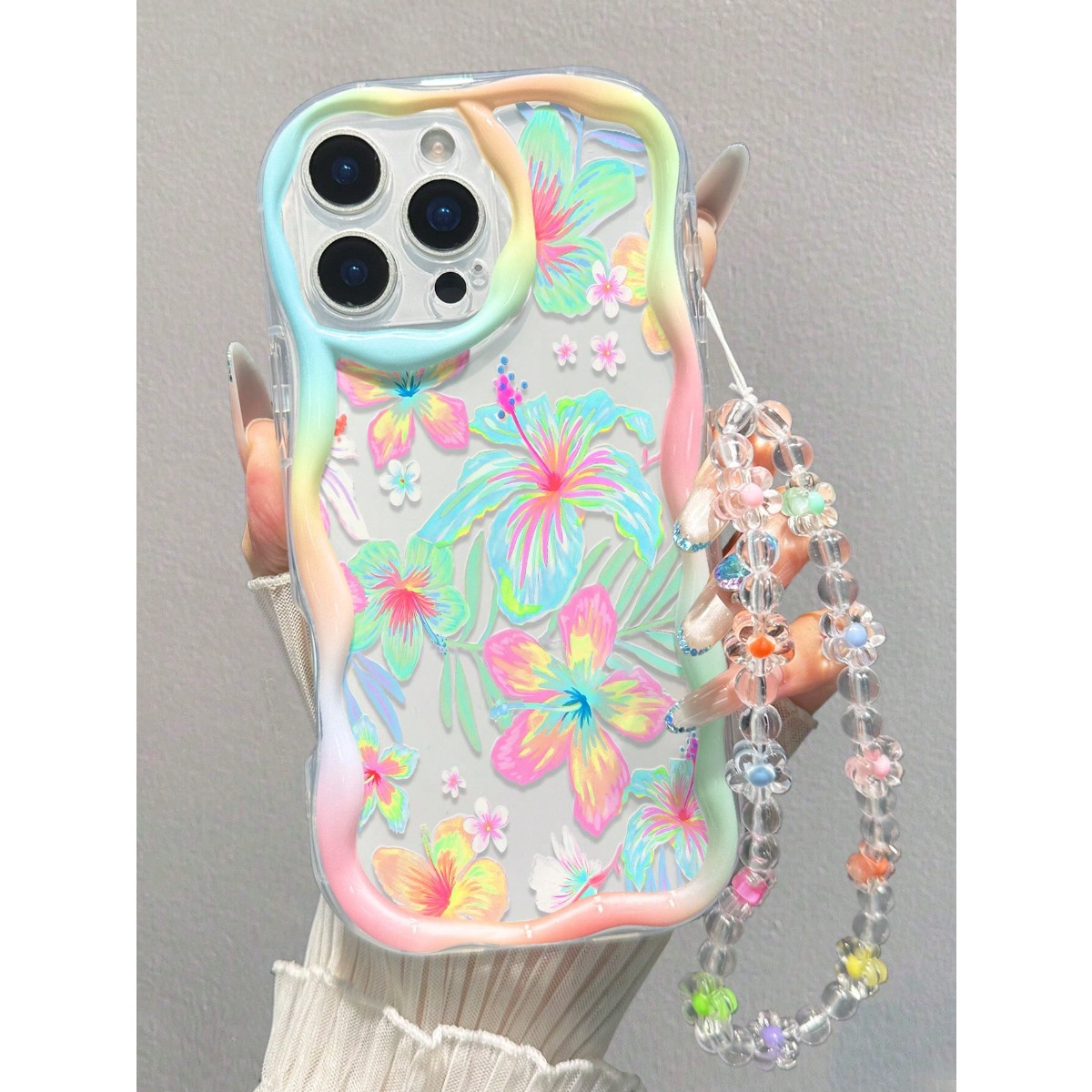 TEMU Phone Case: Cute Doodle, Stylish And Thick Shockproof Phone Case With A , Featuring Adorable Prints And A Lanyard Chain. Phone Case Compatible