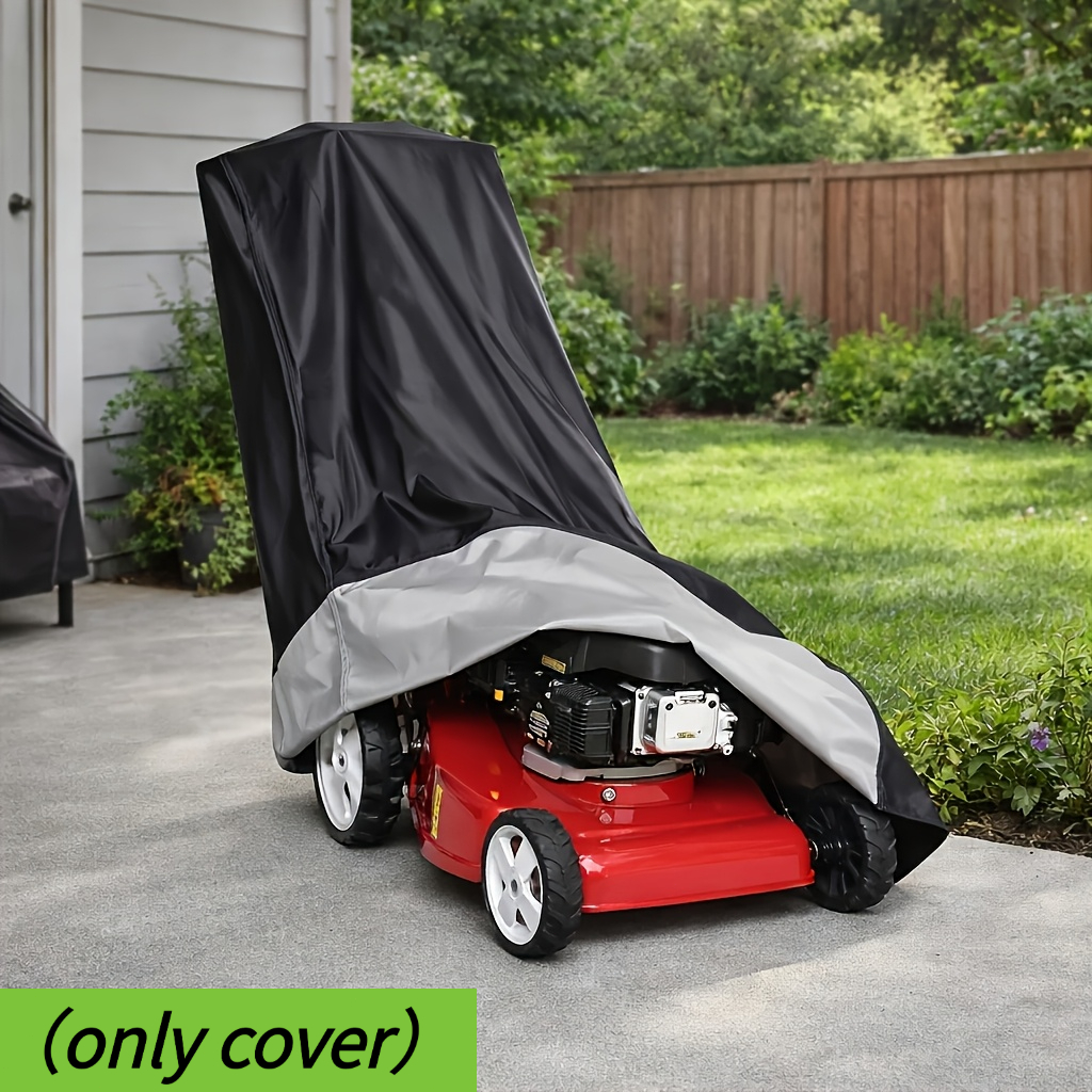 TEMU A Lawn Mower Cover Designed For Outdoor Storage, Available In A Range Of Colors To Fit Most Push Mowers. Made From 600d Oxford Fabric With A