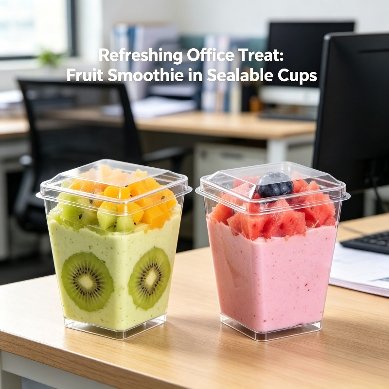 TEMU 50pcs (25 Cups   25 Lids)stackable Clear Dessert Cups With Lids, Food Grade Freezable Reusable Plastic Mousse Ice Cream Pots For Picnic Outdoor