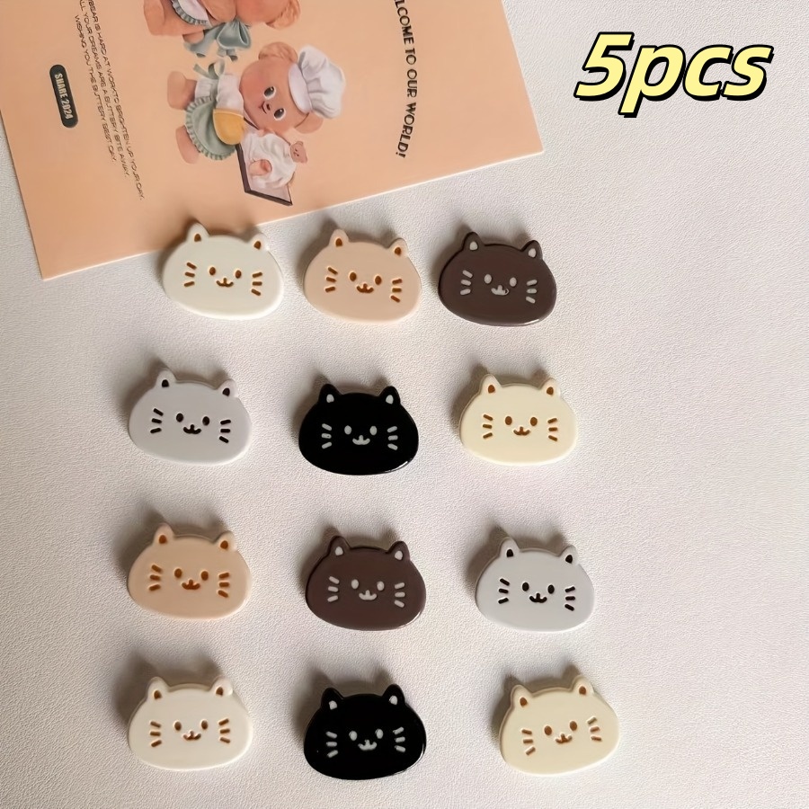 E-shop 5-teilige Katzen-Kühlschrankmagnete - Niedliche Dekorative Magnete, Kühlschrankmagnete, geeignet für Küche, Büro, Whiteboard,
