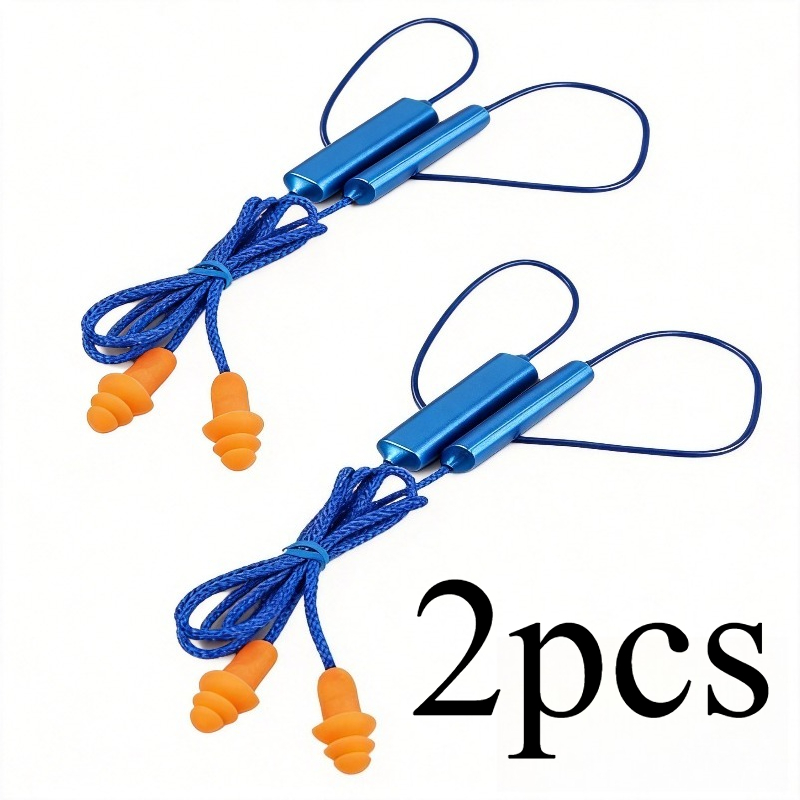Temu – TEMU 2 Earbuds Noise Cancelling Headphones For Work, For Sites, Places, Blue, Work Earbuds, Noise Cancelling Earbuds, Noise Protection Earbuds, Noise