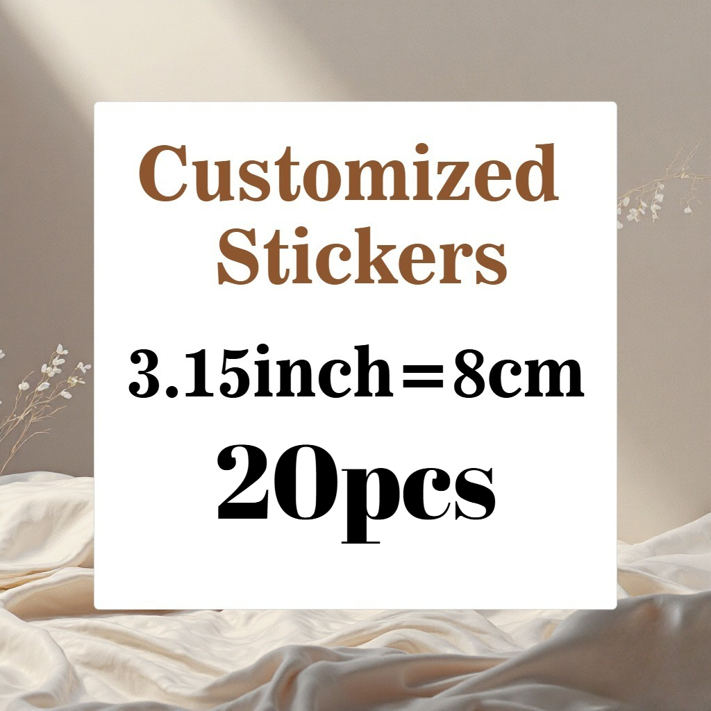 Personalized Custom Large Stickers, 8.0cm/10.01cm/11.99cm