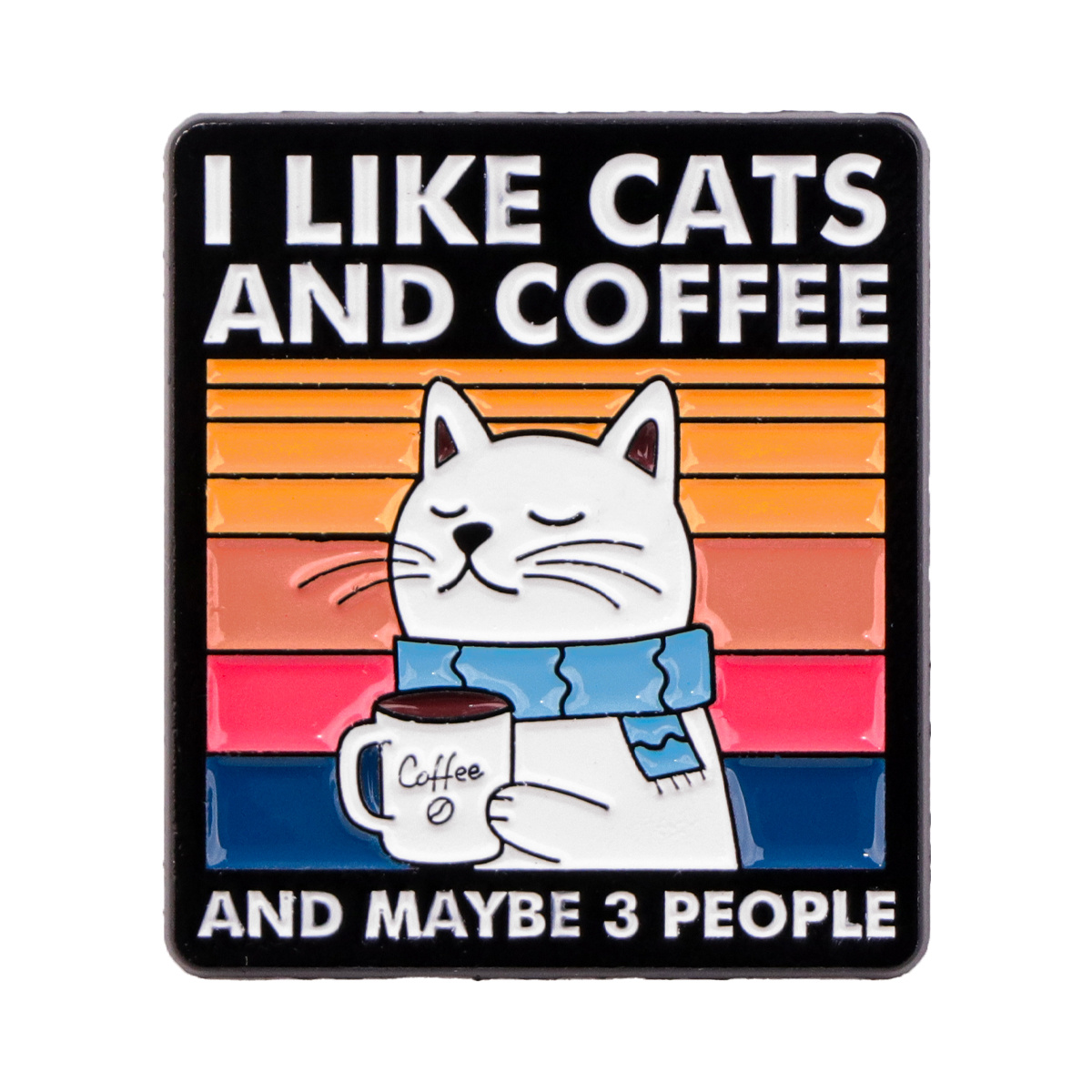 1pc Of Enamel Pins Featuring Cats And Coffee, Perfect As A Brooch Badge For Backpacks, Collars, , Or Hats. Ideal Birthday Gifts For