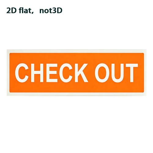 2d flat 2d flat surface not 3d inspection sign orange and white high contrast metal workplace safety label uv resistant suitable for indoor and outdoor use 4x16 inches with pre drilled holes library store office construction site