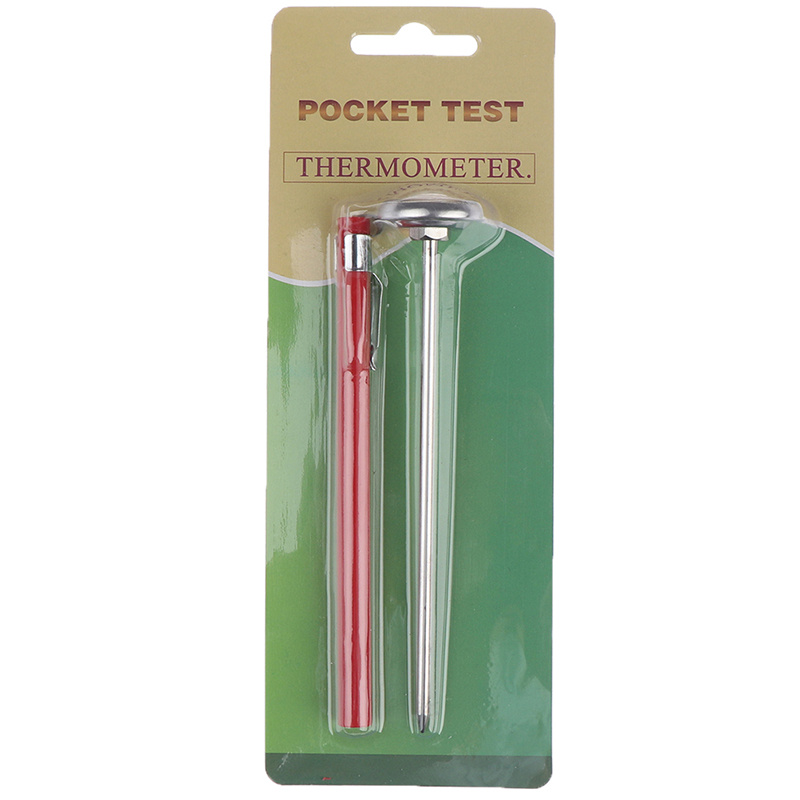 E-shop 1 Stück Edelstahl Bodenthermometer 125 mm/4,92 Zoll Stielanzeige 0- Bereich