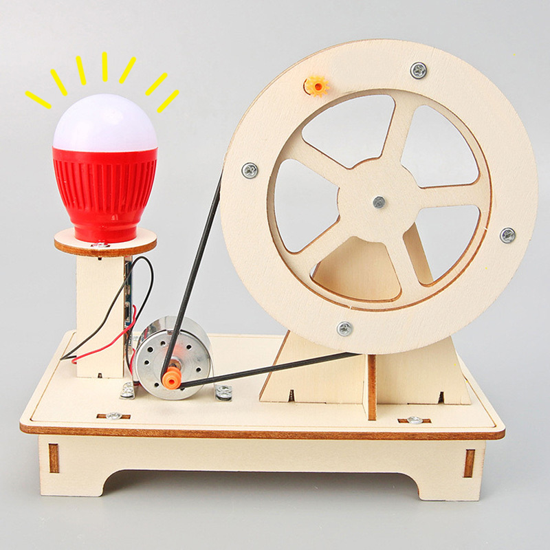 

Diy Wooden Power Generator Science Kit, Educational Toy, Portable Self-made Electricity Experiment Set, For Teens And Adults, Applicable Age Group 14+