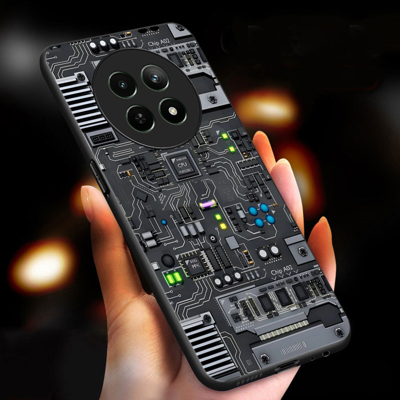 phone case a tempered glass case with a   for realme 12 pro   pro 12 5g and narzo 70x 5g