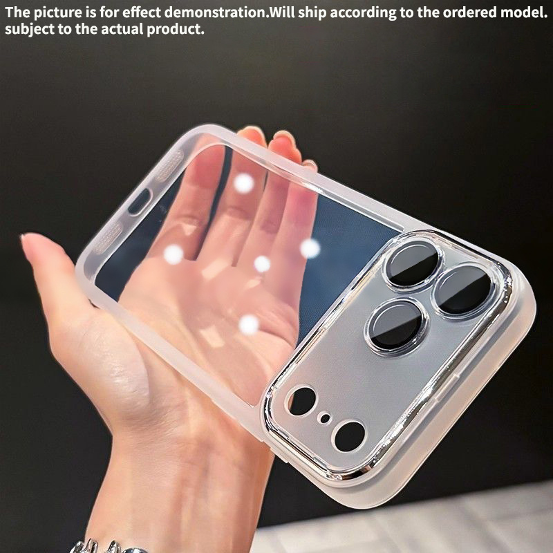 TEMU Phone Case - For Iphone 17 Case, 16 Pro Max Full Coverage Silicone Shockproof, 14 For Iphone 15 Frosted Transparent Soft Case, 13 Protective