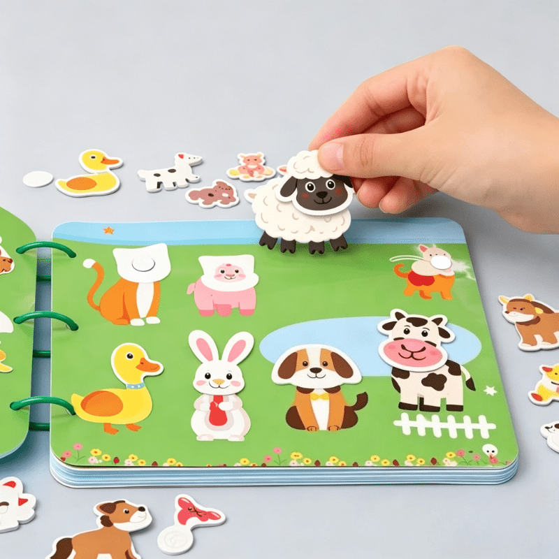 Magic Sticker Book, Interactive Early Learning Activity
