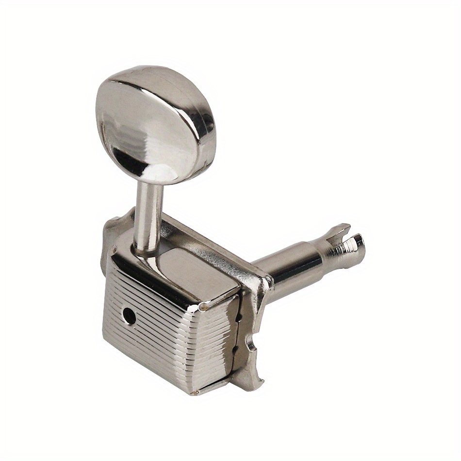 One Set of 6-in-Line 6R Nickel Silvery Vintage Electric Guitar Machine Heads Tuners Tuning Key Pegs Guitar Accessories