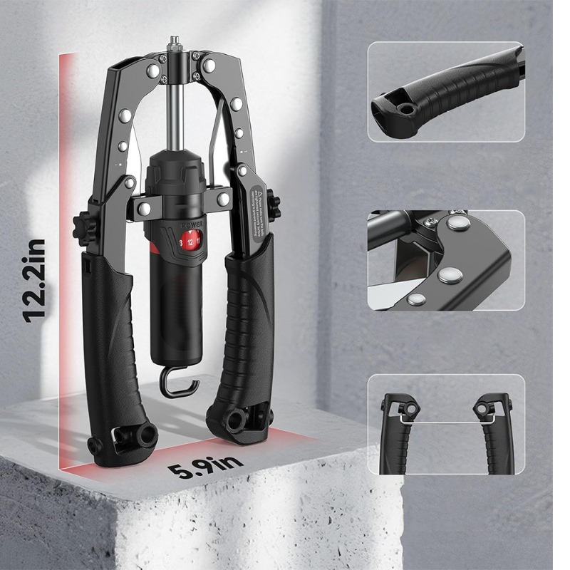 Image of Arm Trainer Resistance Adjustable, Chest Press Machine - 2-in-1 Chest Press Machine - Adjustable Hydraulic Arm Exerciser Bar For Upper Body & Fitness