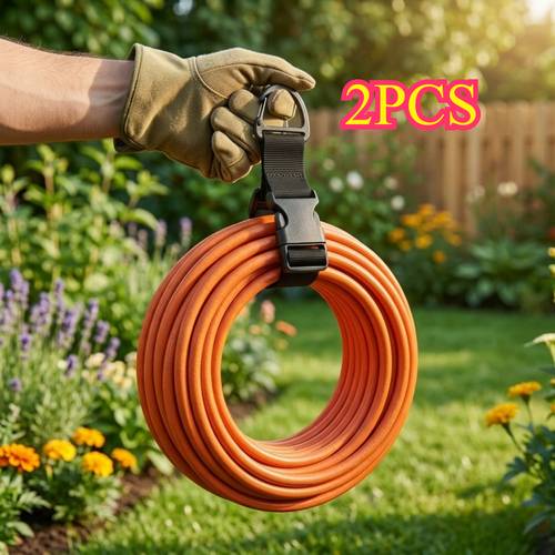 2pcs adjustable garden hose straps heavy duty extension hanging storage straps for garage workshop reusable cable management ties