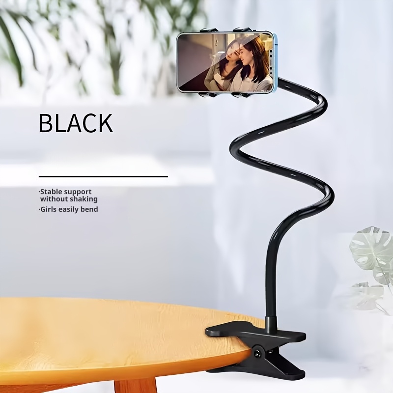 TEMU 1pc 360 Â° Universal Bracket - Stable And Non-shaking   Mobile Phone Universal   Adjustment, Clip-on Universal Model, Desktop/bedside Drama , ,