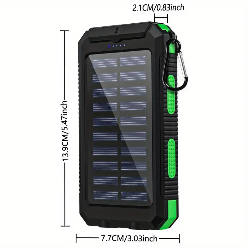 solar charger 39800mah solar charger power bank portable solar phone battery panel charger qc3 0 dual usb port battery pack charger portable for all cell phones electronic devices long lasting travel camping led flashlight for festival Product details 7